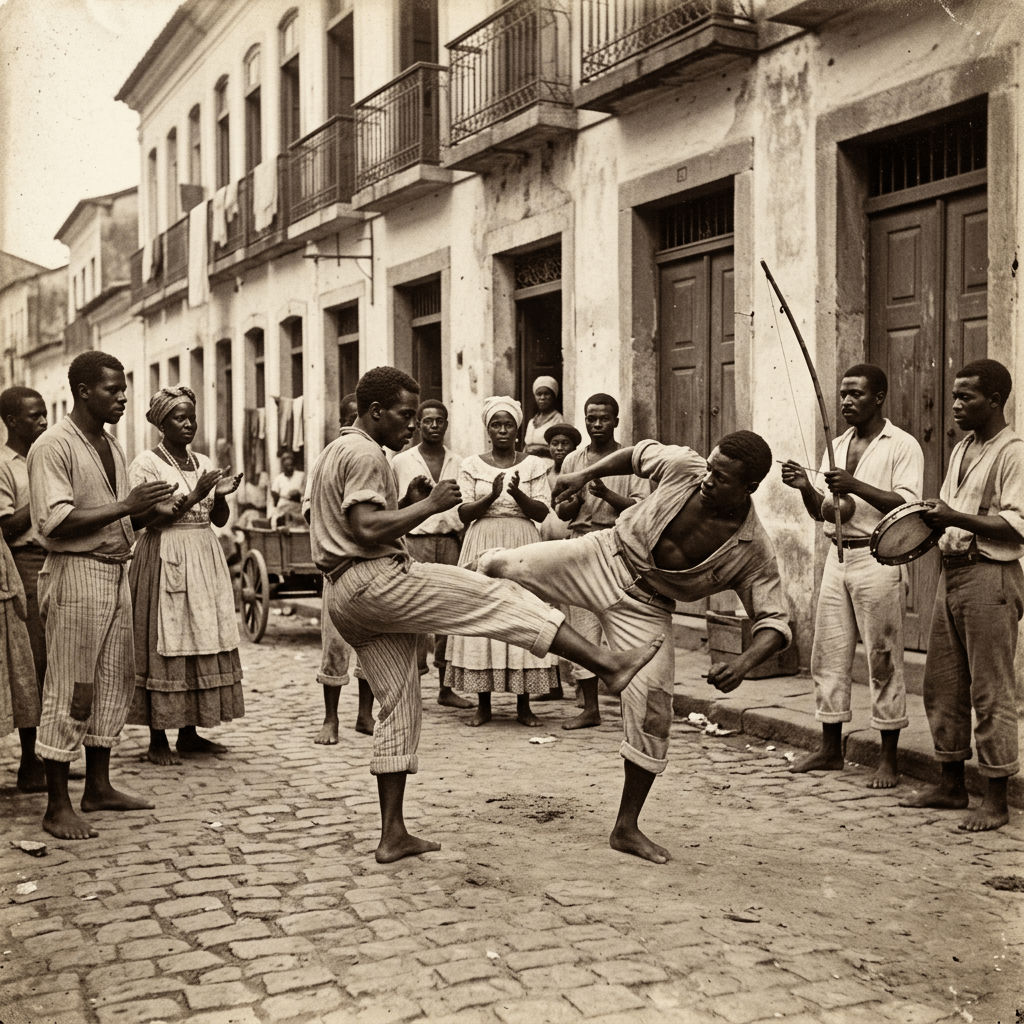 19th century Capoeira street fighters in Brazil